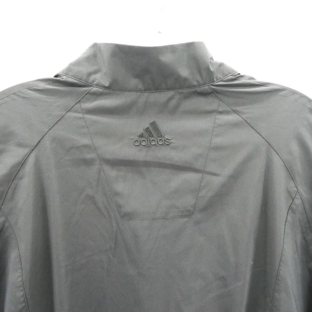 Adidas‎ Golf Jacket Mens Medium Black 1/4 Zip Pullover PGA Casual Preppy Top New